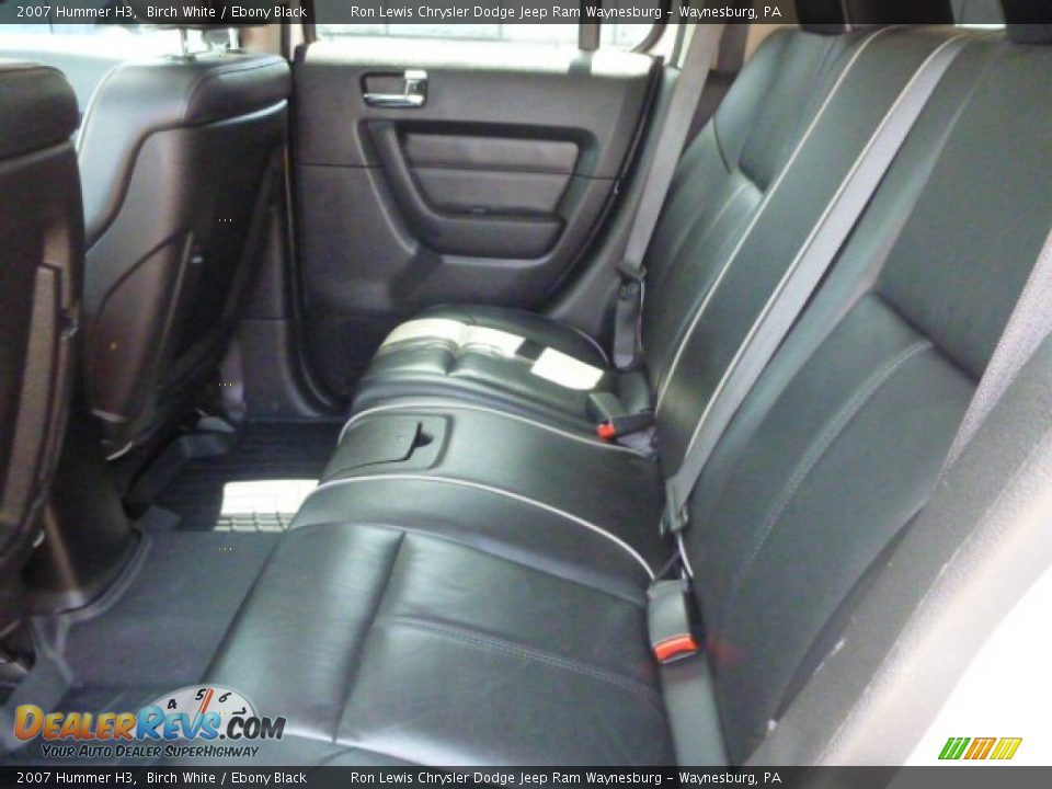 2007 Hummer H3 Birch White / Ebony Black Photo #11