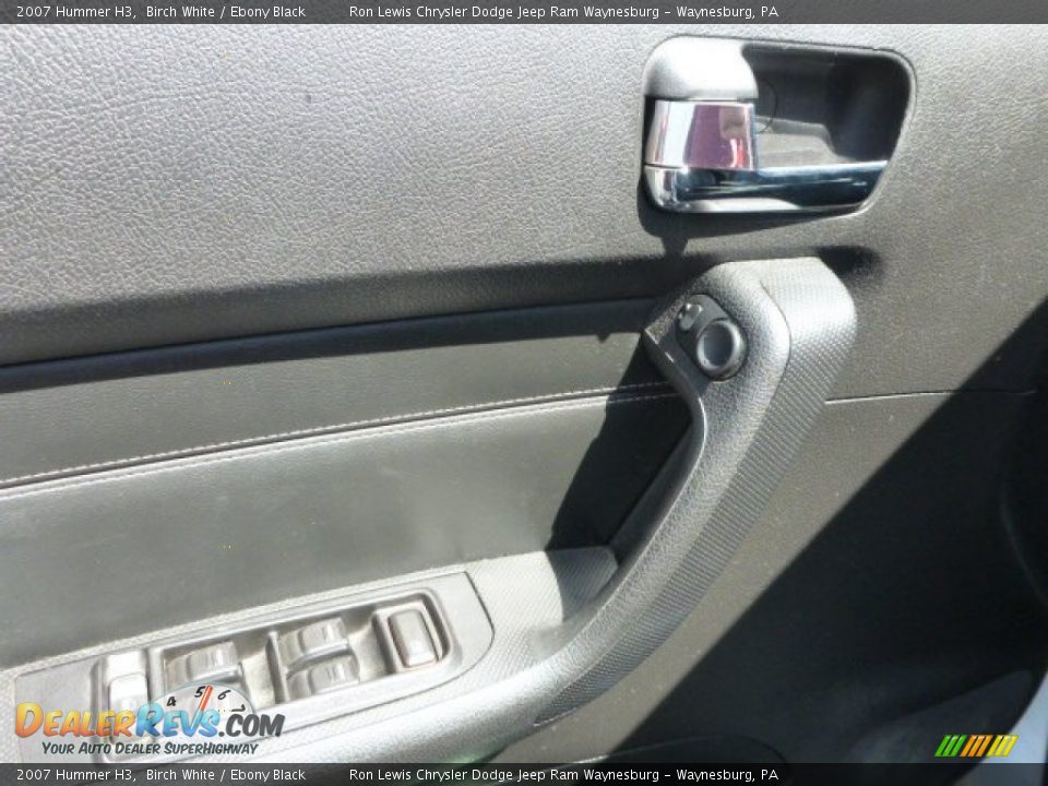 2007 Hummer H3 Birch White / Ebony Black Photo #13