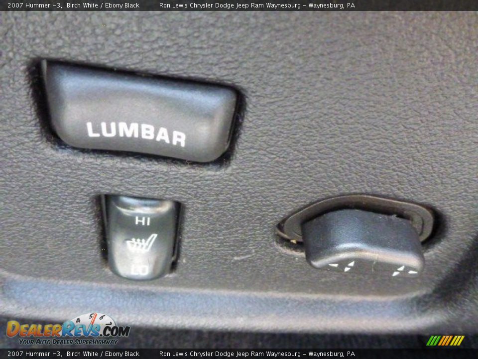 2007 Hummer H3 Birch White / Ebony Black Photo #14