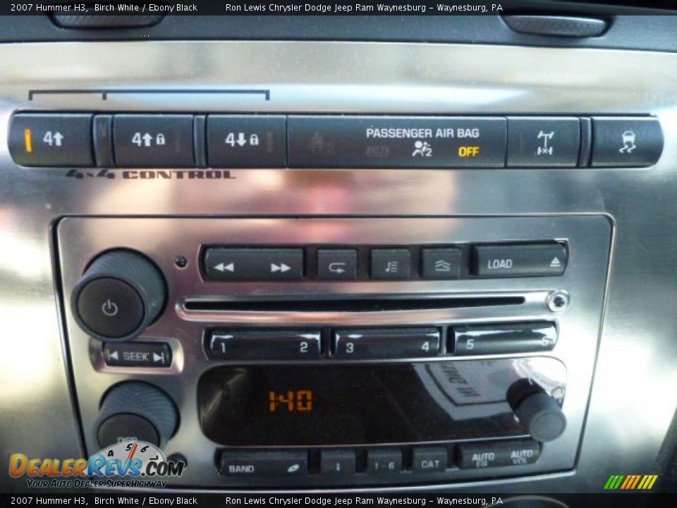 2007 Hummer H3 Birch White / Ebony Black Photo #17