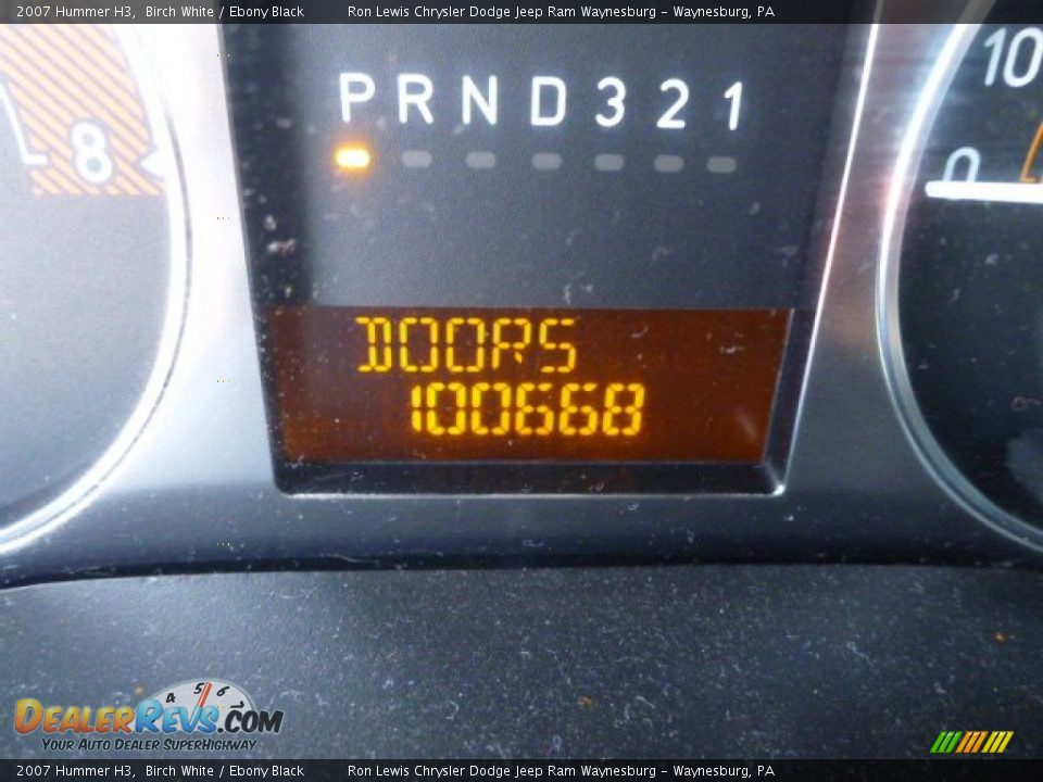 2007 Hummer H3 Birch White / Ebony Black Photo #19