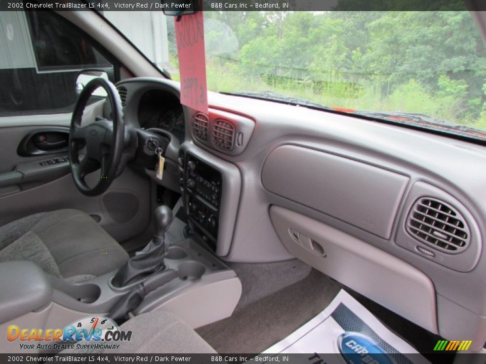 2002 Chevrolet TrailBlazer LS 4x4 Victory Red / Dark Pewter Photo #23
