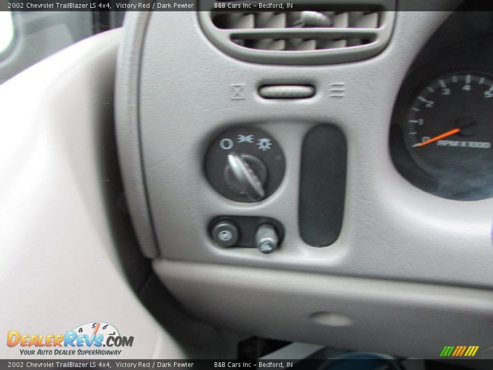 2002 Chevrolet TrailBlazer LS 4x4 Victory Red / Dark Pewter Photo #31