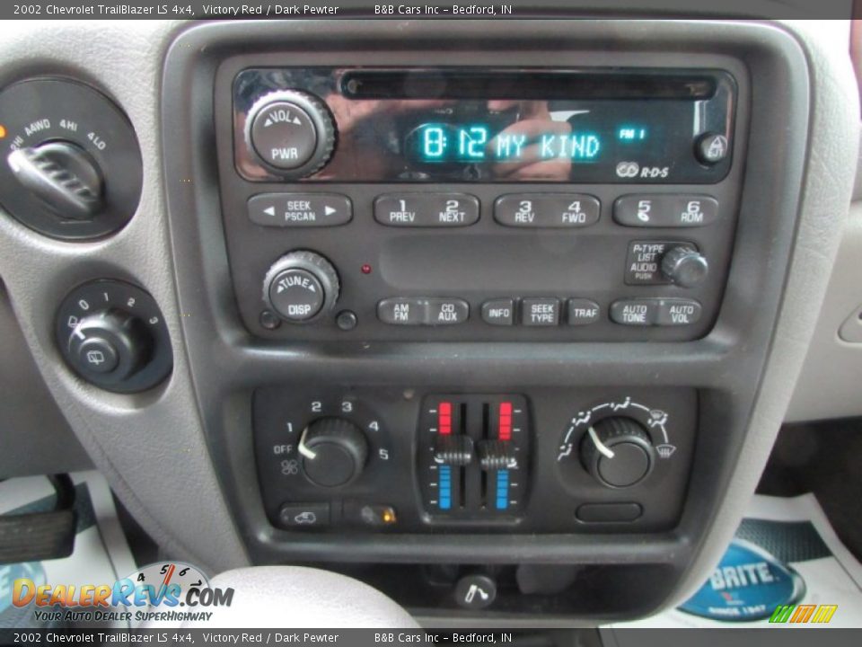 2002 Chevrolet TrailBlazer LS 4x4 Victory Red / Dark Pewter Photo #32