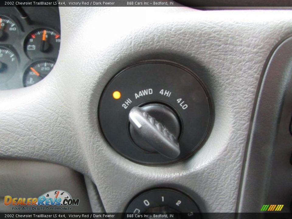 2002 Chevrolet TrailBlazer LS 4x4 Victory Red / Dark Pewter Photo #34