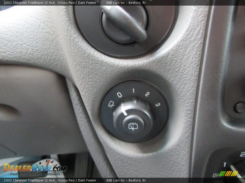 2002 Chevrolet TrailBlazer LS 4x4 Victory Red / Dark Pewter Photo #35
