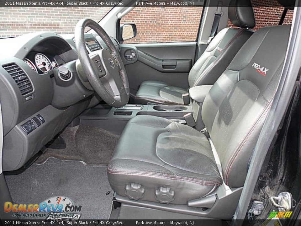 Pro 4X Gray/Red Interior - 2011 Nissan Xterra Pro-4X 4x4 Photo #10