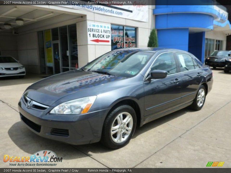 2007 Honda Accord SE Sedan Graphite Pearl / Gray Photo #1