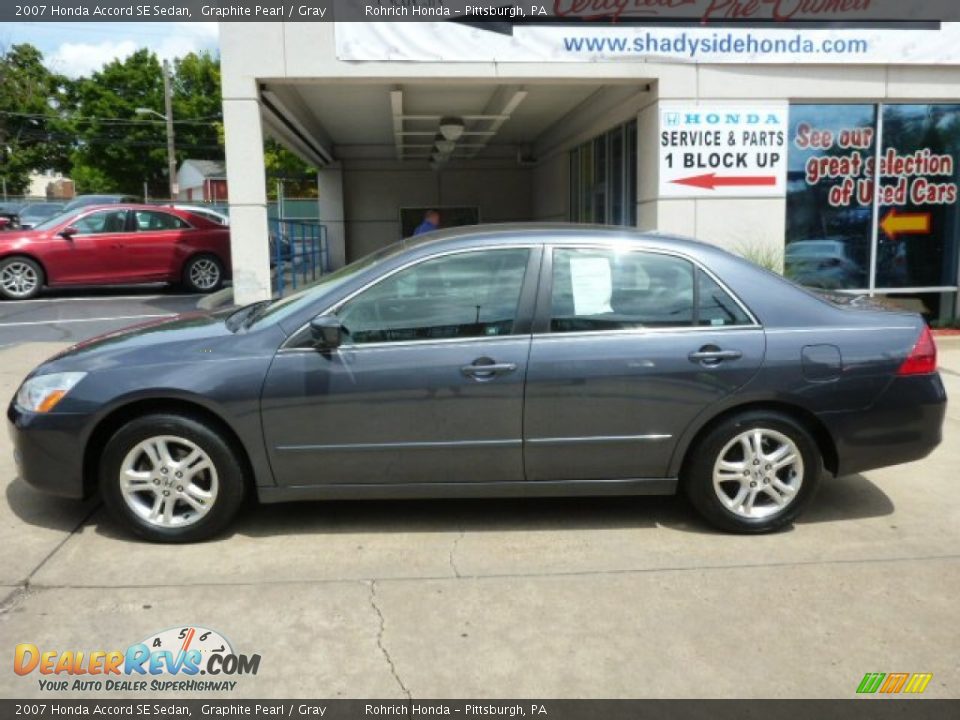 2007 Honda Accord SE Sedan Graphite Pearl / Gray Photo #2