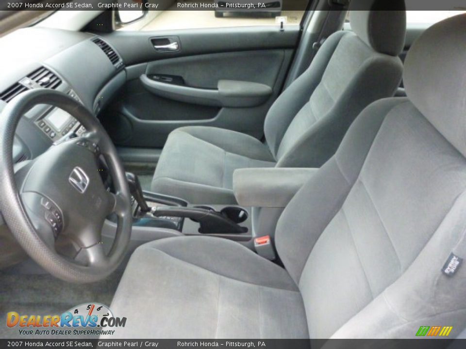 2007 Honda Accord SE Sedan Graphite Pearl / Gray Photo #4