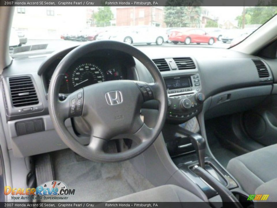 2007 Honda Accord SE Sedan Graphite Pearl / Gray Photo #6