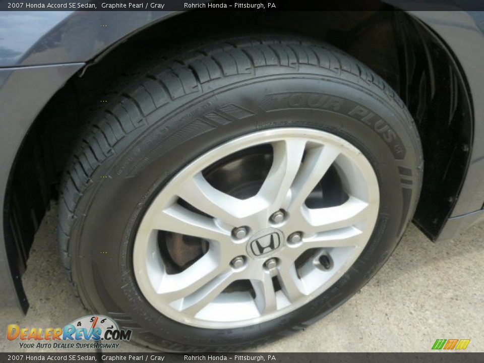 2007 Honda Accord SE Sedan Graphite Pearl / Gray Photo #8