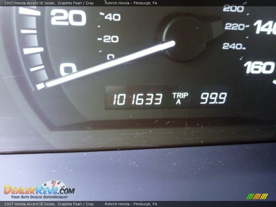 2007 Honda Accord SE Sedan Graphite Pearl / Gray Photo #9