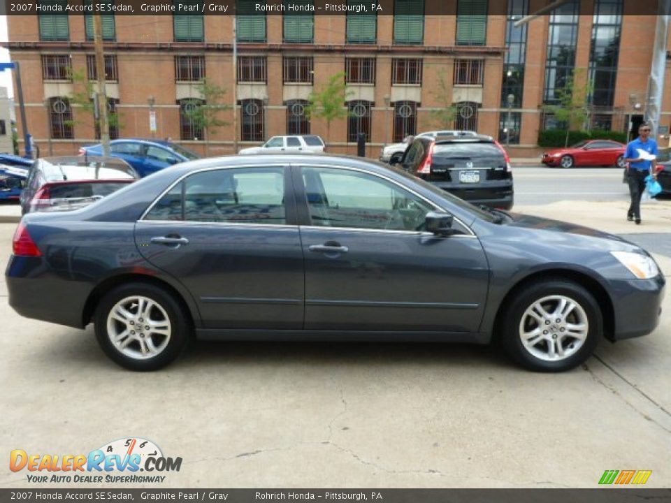 2007 Honda Accord SE Sedan Graphite Pearl / Gray Photo #13