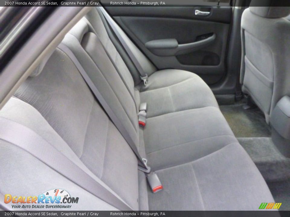 2007 Honda Accord SE Sedan Graphite Pearl / Gray Photo #14