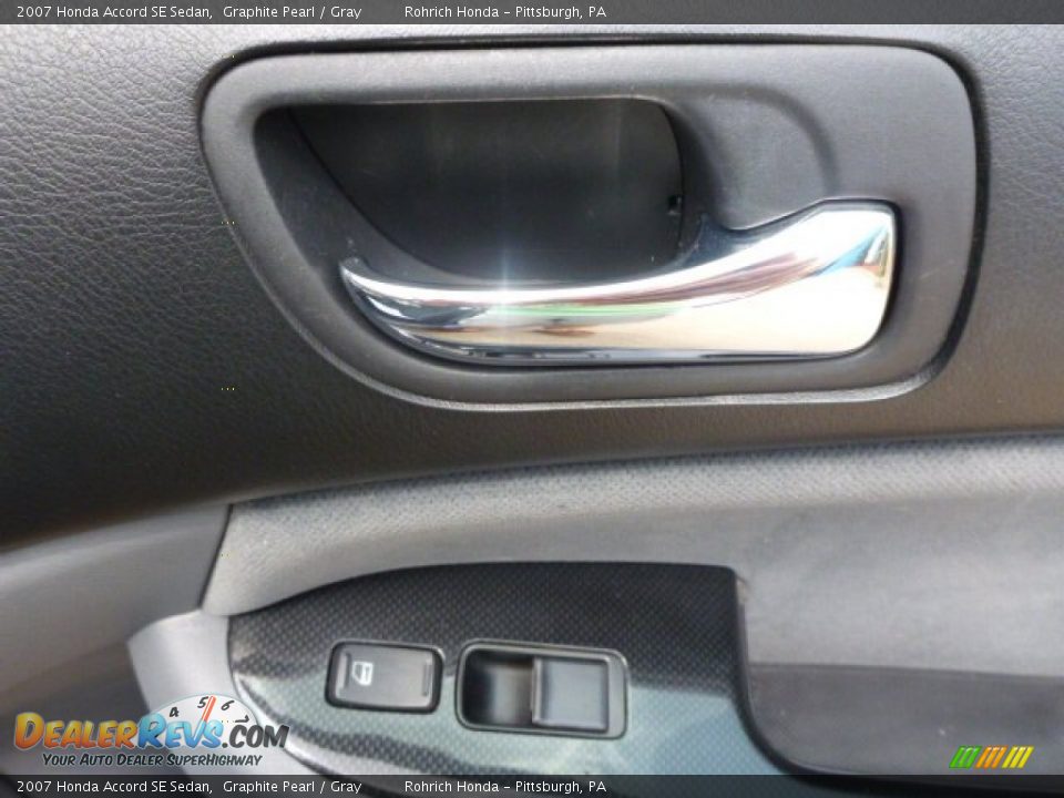 2007 Honda Accord SE Sedan Graphite Pearl / Gray Photo #15