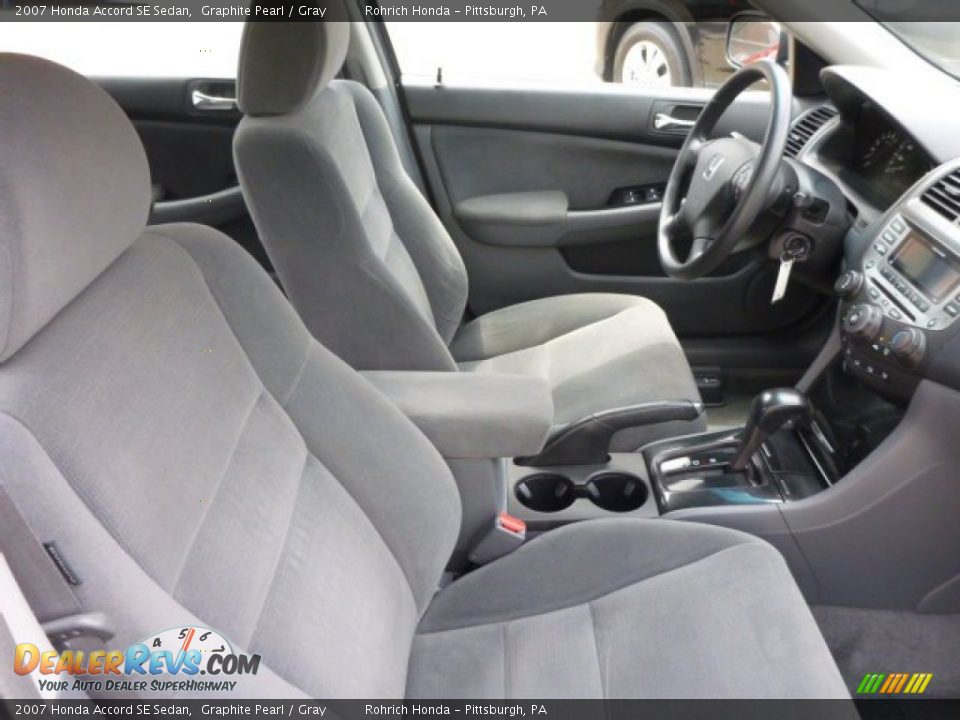 2007 Honda Accord SE Sedan Graphite Pearl / Gray Photo #16