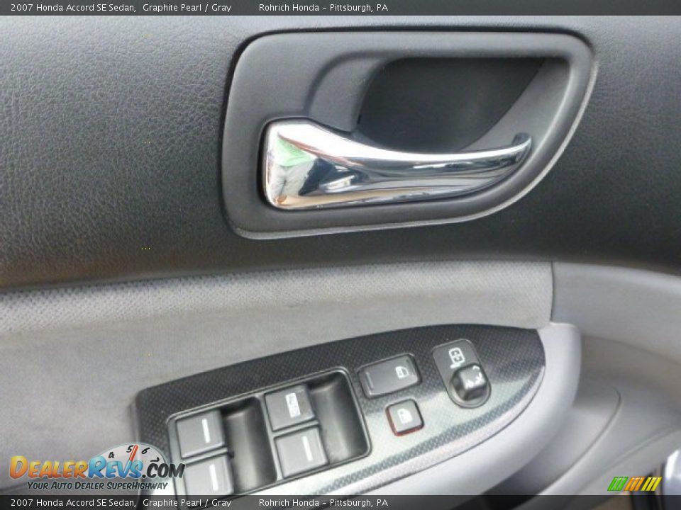 2007 Honda Accord SE Sedan Graphite Pearl / Gray Photo #19