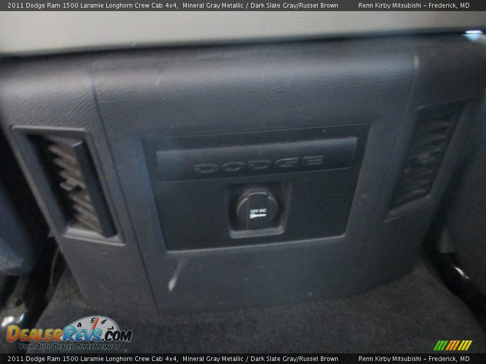 2011 Dodge Ram 1500 Laramie Longhorn Crew Cab 4x4 Mineral Gray Metallic / Dark Slate Gray/Russet Brown Photo #31