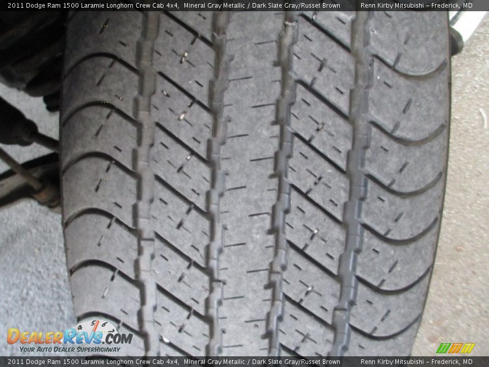 2011 Dodge Ram 1500 Laramie Longhorn Crew Cab 4x4 Mineral Gray Metallic / Dark Slate Gray/Russet Brown Photo #34
