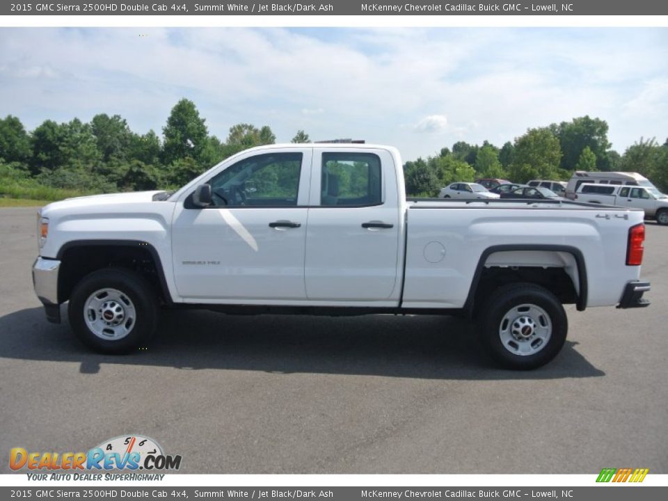 2015 GMC Sierra 2500HD Double Cab 4x4 Summit White / Jet Black/Dark Ash Photo #3