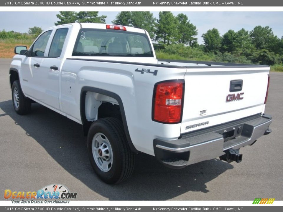 2015 GMC Sierra 2500HD Double Cab 4x4 Summit White / Jet Black/Dark Ash Photo #4