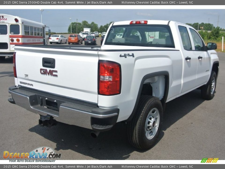 2015 GMC Sierra 2500HD Double Cab 4x4 Summit White / Jet Black/Dark Ash Photo #5