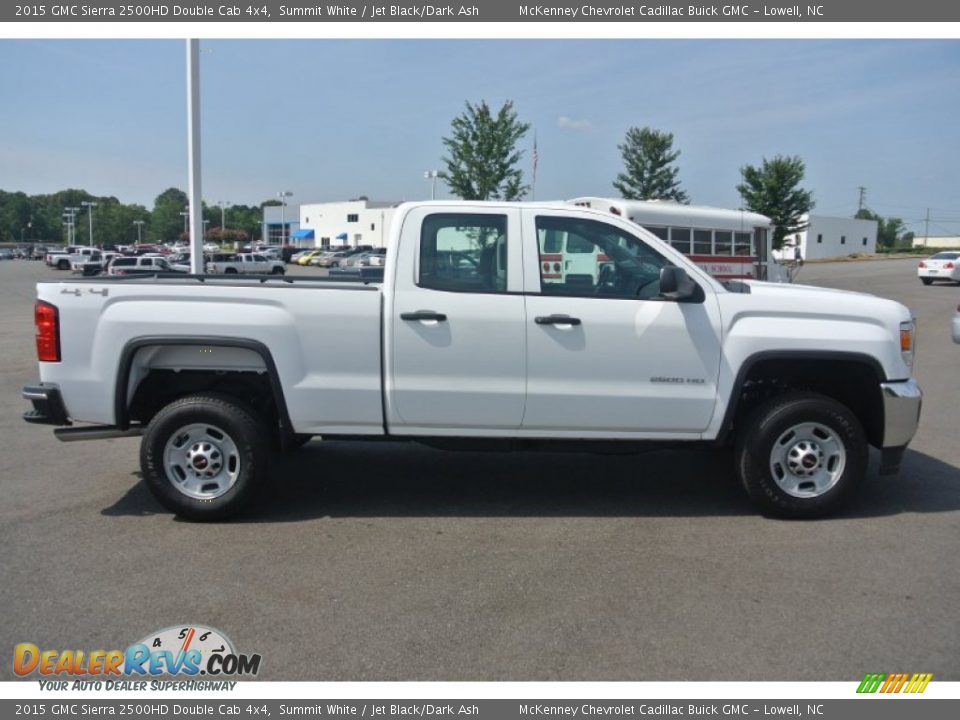 2015 GMC Sierra 2500HD Double Cab 4x4 Summit White / Jet Black/Dark Ash Photo #6