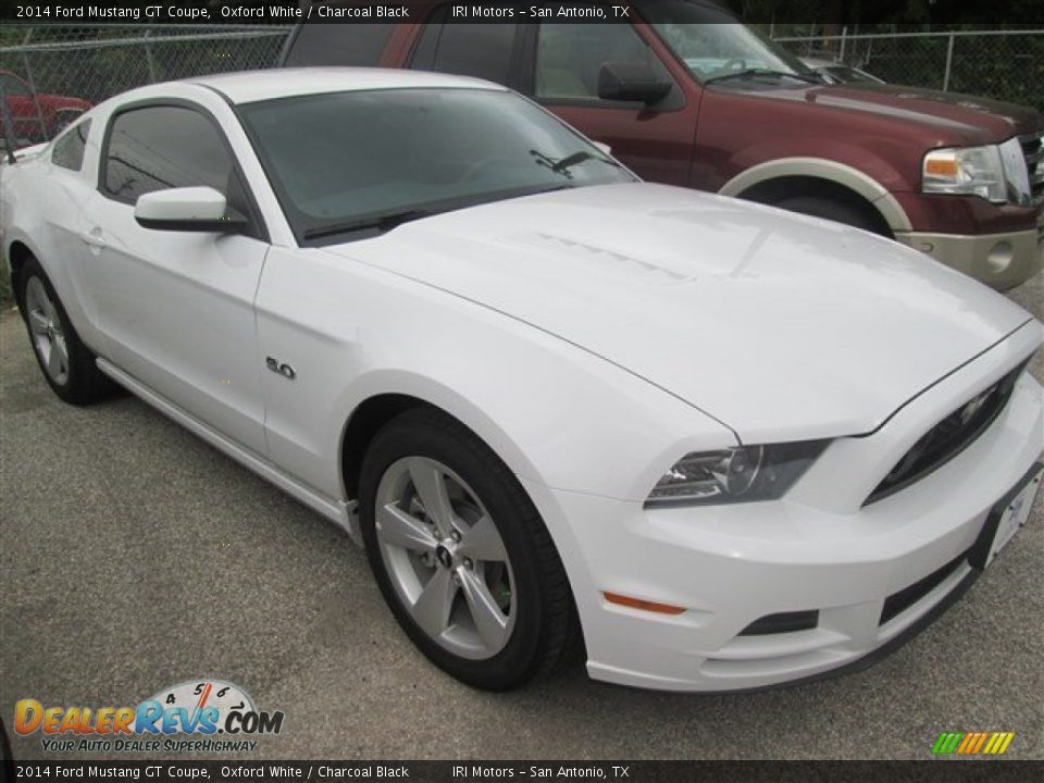 2014 Ford Mustang GT Coupe Oxford White / Charcoal Black Photo #4