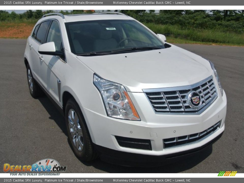 2015 Cadillac SRX Luxury Platinum Ice Tricoat / Shale/Brownstone Photo #1