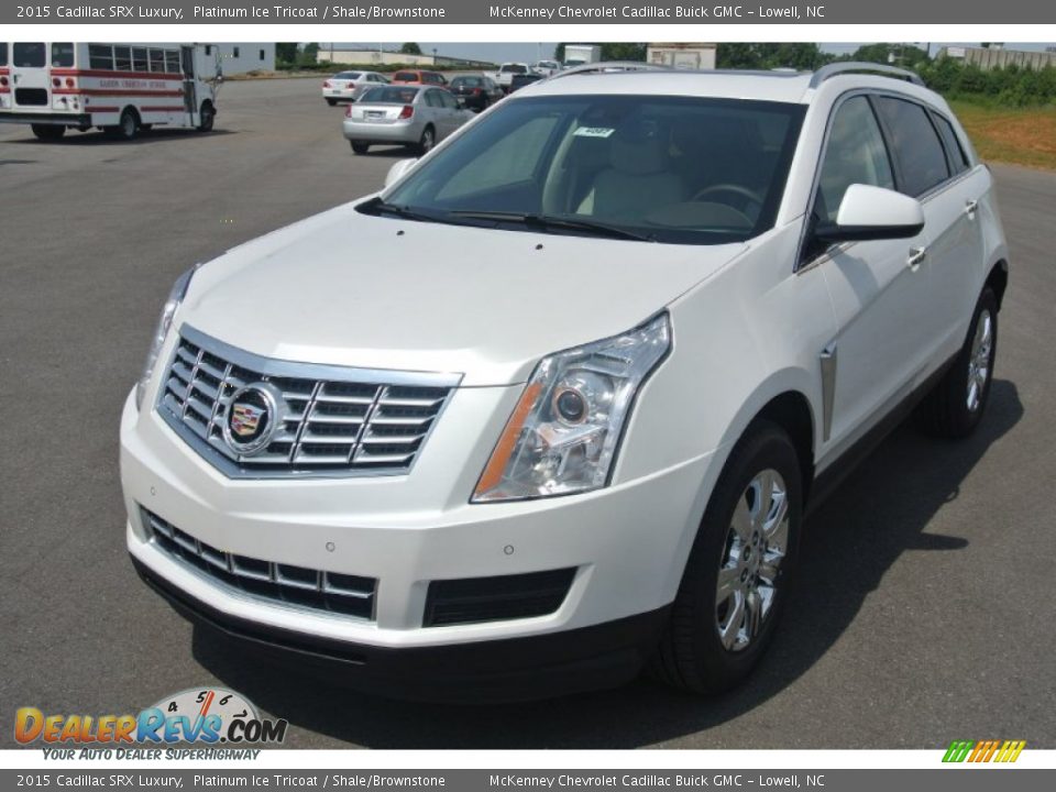 2015 Cadillac SRX Luxury Platinum Ice Tricoat / Shale/Brownstone Photo #2