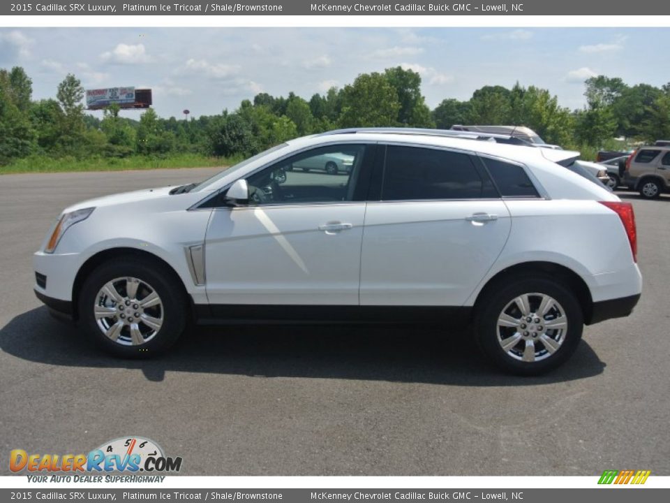 2015 Cadillac SRX Luxury Platinum Ice Tricoat / Shale/Brownstone Photo #3