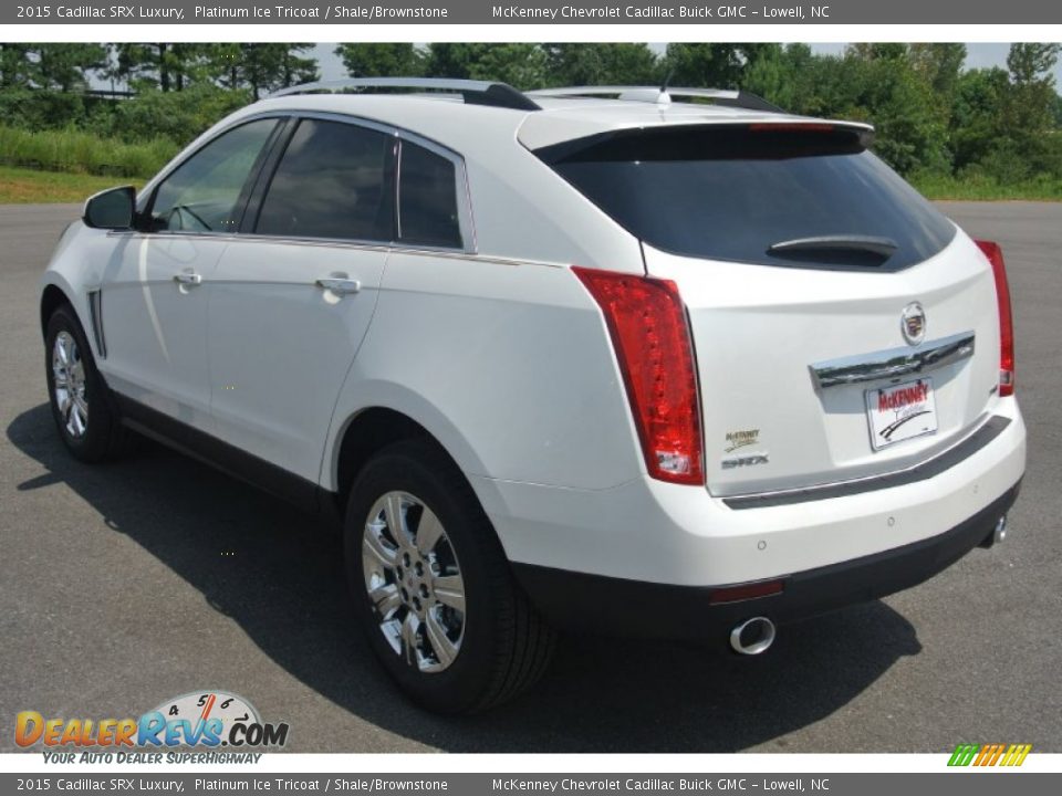 2015 Cadillac SRX Luxury Platinum Ice Tricoat / Shale/Brownstone Photo #4