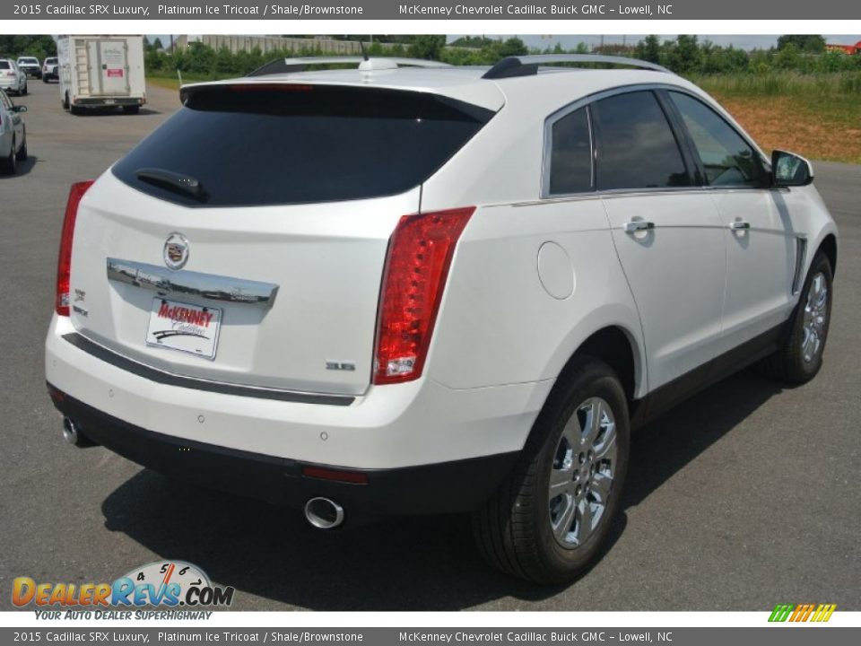 2015 Cadillac SRX Luxury Platinum Ice Tricoat / Shale/Brownstone Photo #5