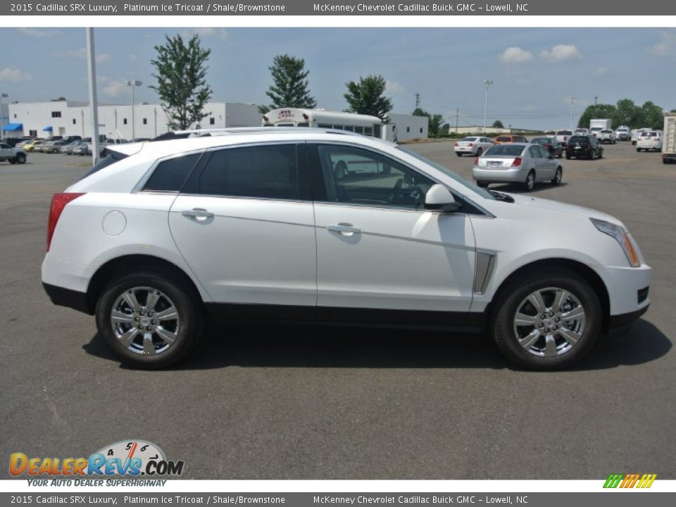 2015 Cadillac SRX Luxury Platinum Ice Tricoat / Shale/Brownstone Photo #6