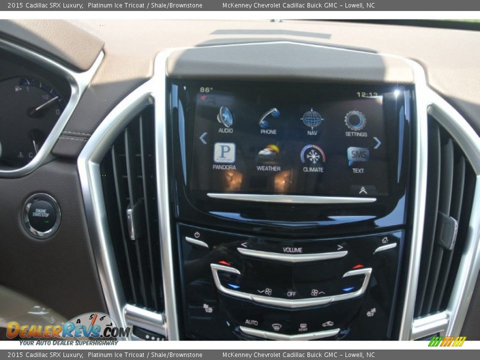 2015 Cadillac SRX Luxury Platinum Ice Tricoat / Shale/Brownstone Photo #11