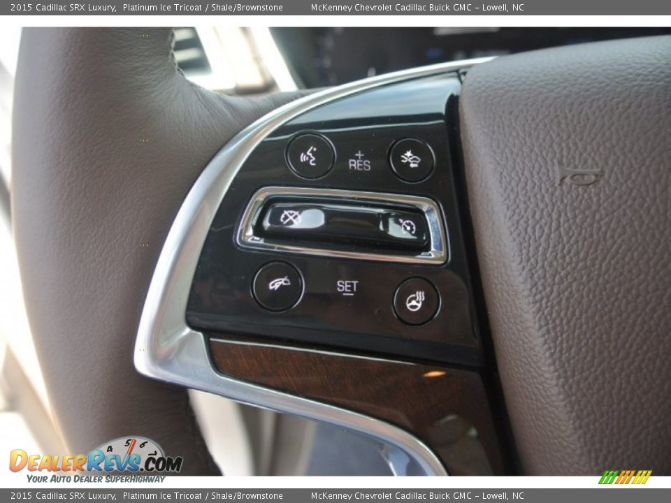 2015 Cadillac SRX Luxury Platinum Ice Tricoat / Shale/Brownstone Photo #13