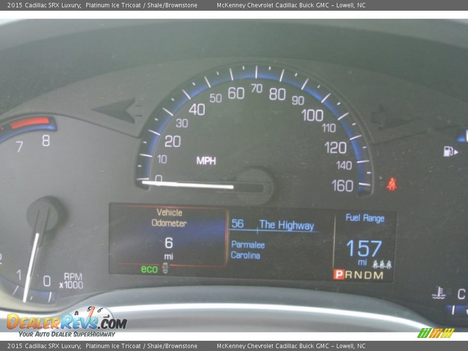 2015 Cadillac SRX Luxury Platinum Ice Tricoat / Shale/Brownstone Photo #14