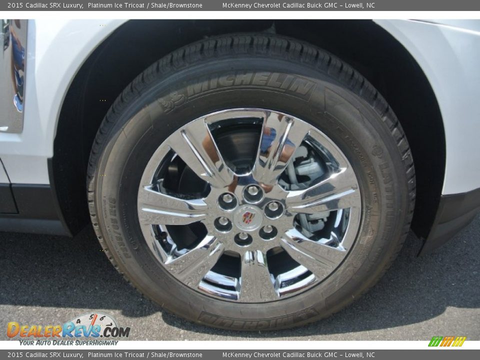 2015 Cadillac SRX Luxury Platinum Ice Tricoat / Shale/Brownstone Photo #19