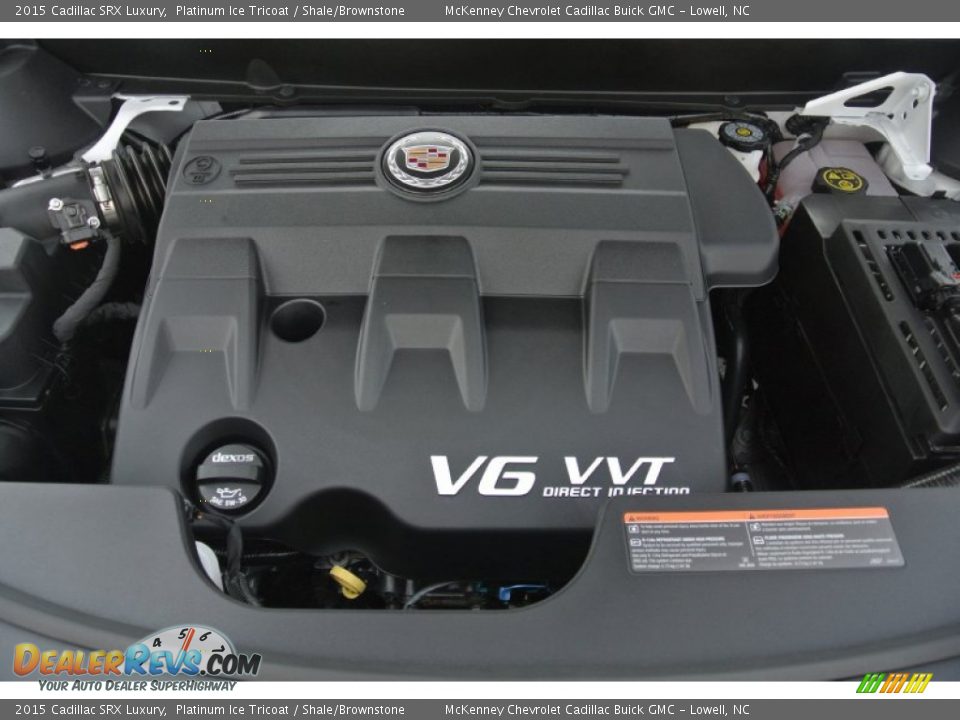 2015 Cadillac SRX Luxury Platinum Ice Tricoat / Shale/Brownstone Photo #20