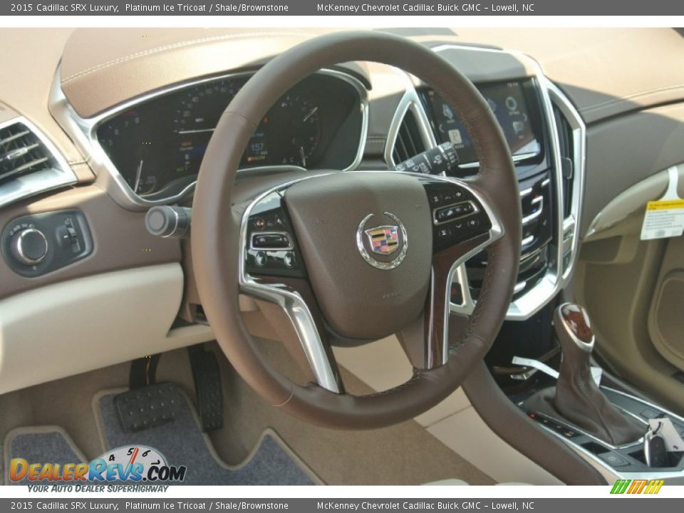 2015 Cadillac SRX Luxury Platinum Ice Tricoat / Shale/Brownstone Photo #21