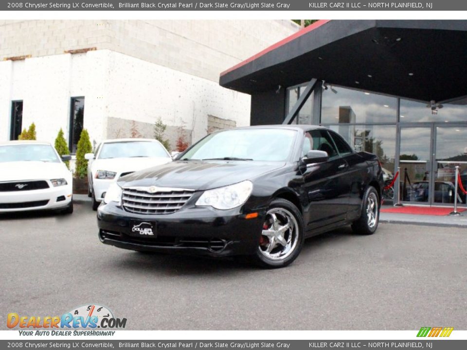 2008 Chrysler Sebring LX Convertible Brilliant Black Crystal Pearl / Dark Slate Gray/Light Slate Gray Photo #3