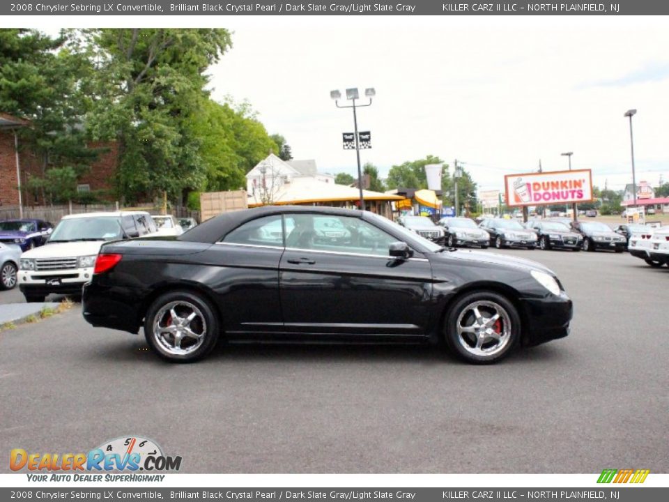 Brilliant Black Crystal Pearl 2008 Chrysler Sebring LX Convertible Photo #10