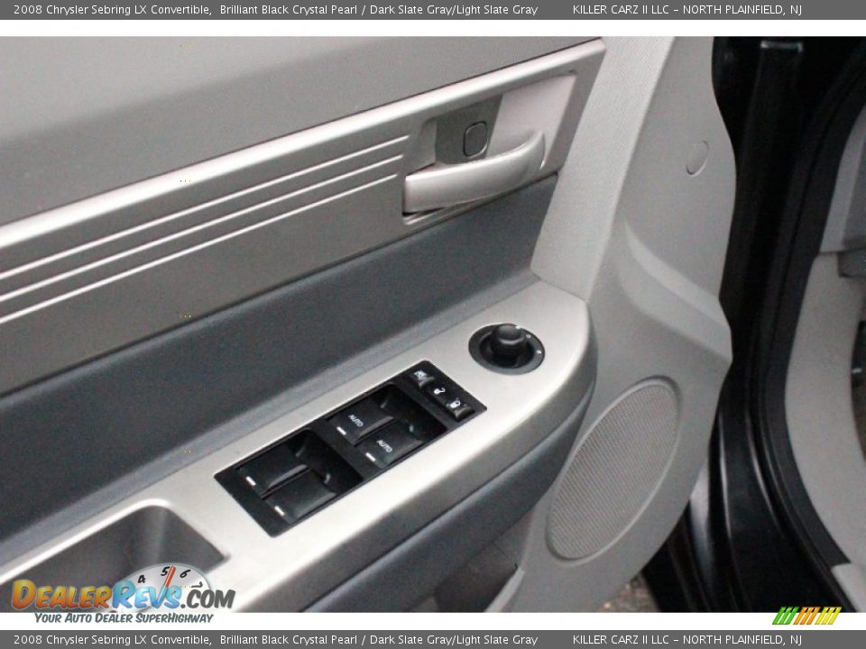 2008 Chrysler Sebring LX Convertible Brilliant Black Crystal Pearl / Dark Slate Gray/Light Slate Gray Photo #12