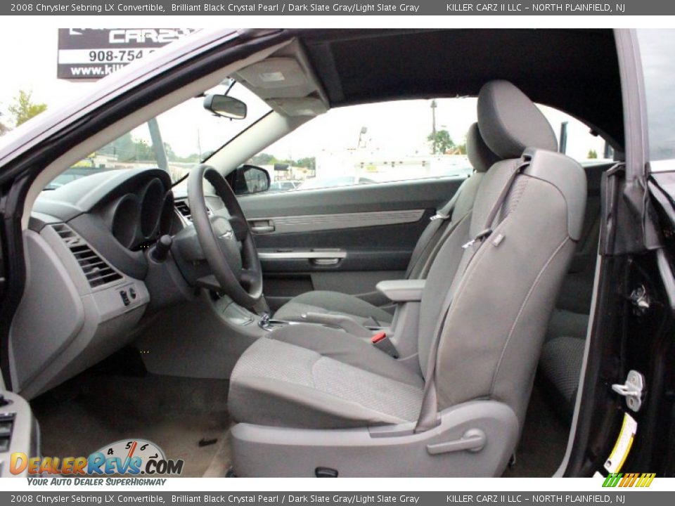 2008 Chrysler Sebring LX Convertible Brilliant Black Crystal Pearl / Dark Slate Gray/Light Slate Gray Photo #14