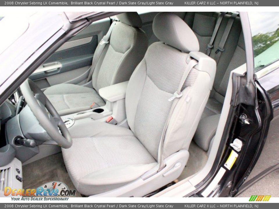 2008 Chrysler Sebring LX Convertible Brilliant Black Crystal Pearl / Dark Slate Gray/Light Slate Gray Photo #15