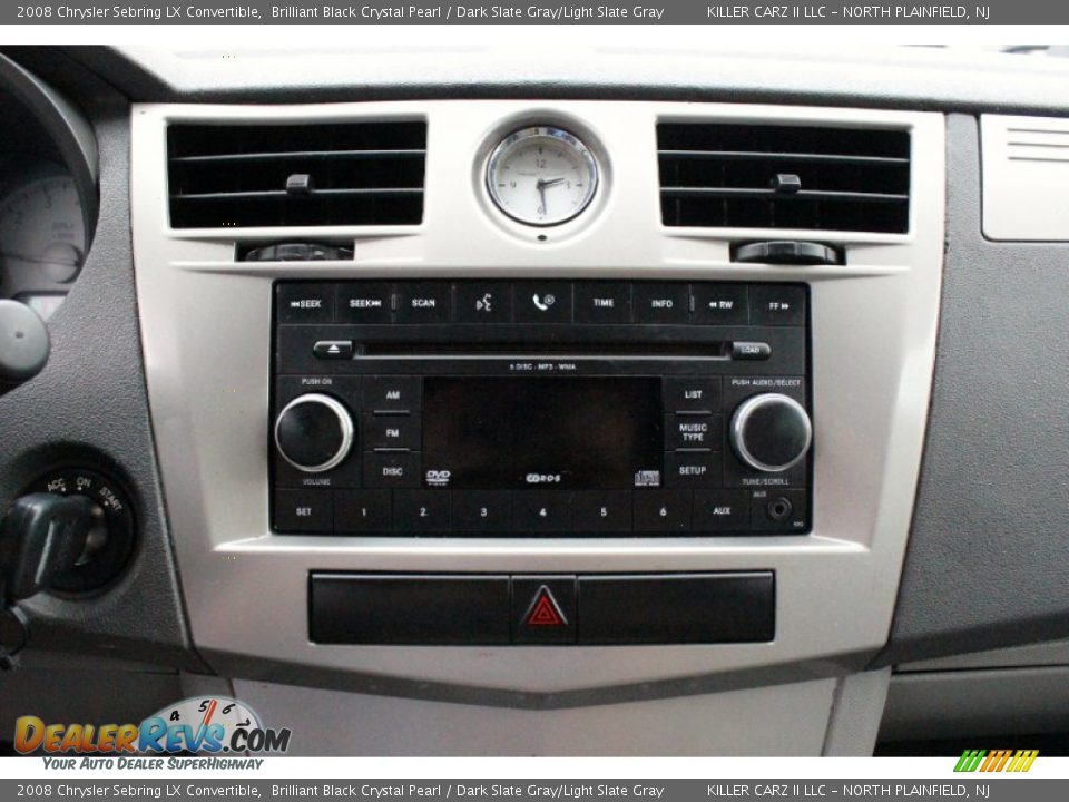 2008 Chrysler Sebring LX Convertible Brilliant Black Crystal Pearl / Dark Slate Gray/Light Slate Gray Photo #18