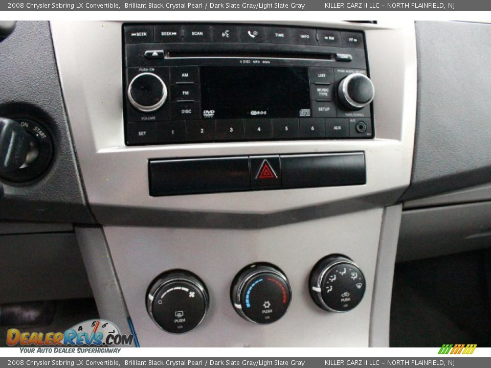 2008 Chrysler Sebring LX Convertible Brilliant Black Crystal Pearl / Dark Slate Gray/Light Slate Gray Photo #19