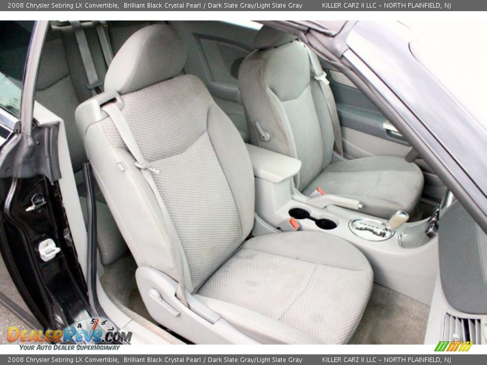 2008 Chrysler Sebring LX Convertible Brilliant Black Crystal Pearl / Dark Slate Gray/Light Slate Gray Photo #21