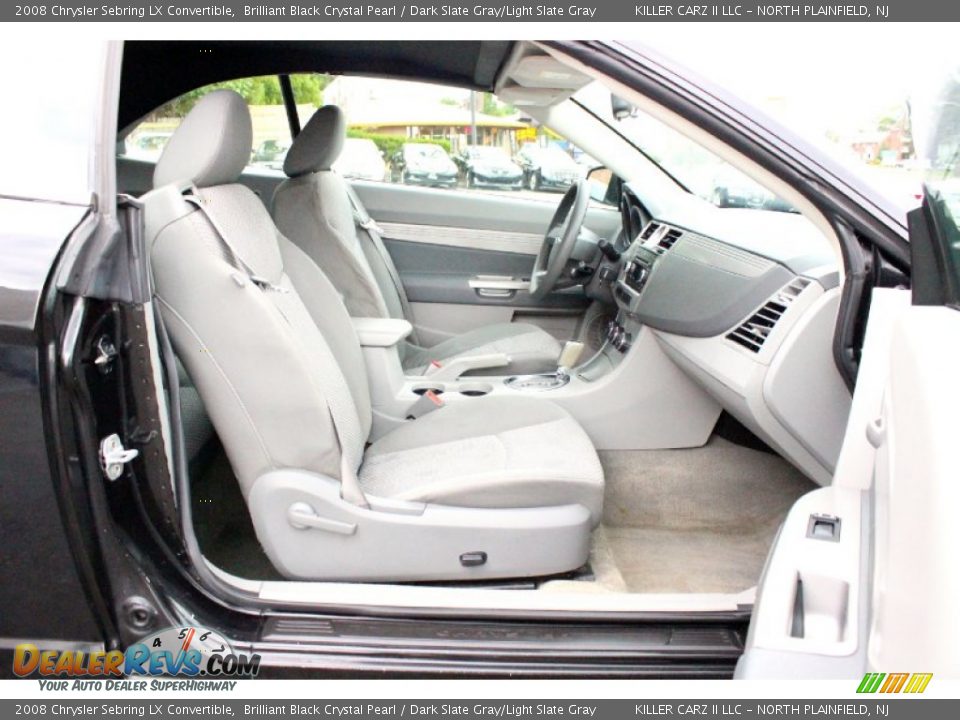 2008 Chrysler Sebring LX Convertible Brilliant Black Crystal Pearl / Dark Slate Gray/Light Slate Gray Photo #22